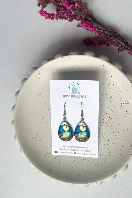 A Peacock Pair 2 - large teardrops