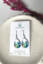 Load image into Gallery viewer, A Peacock Pair - large teardrops