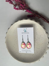 Load image into Gallery viewer, Watercolour Florals in Pink - large teardrops