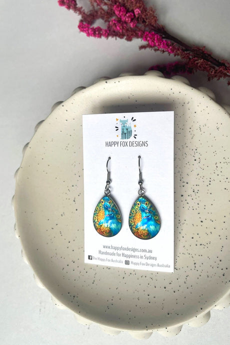 A Peacock Pair 3 - large teardrops