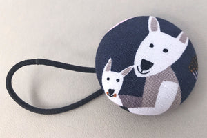 Kangaroo and Joey Hair Tie