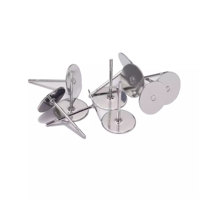 Surgical Steel Stud Posts - 8mm - 50 pieces